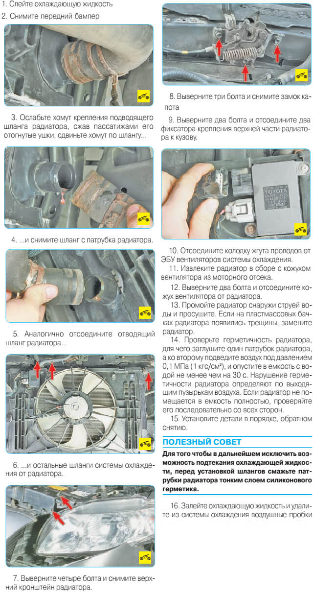 Замена радиатора печки в Toyota Corolla